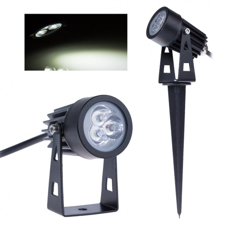 LED tuinverlichting - 3W - grond spot 12V - Koud Wit - dimbaar LED tuinverlichting - 3W - grond spot 12V - Koud Wit - dimbaar